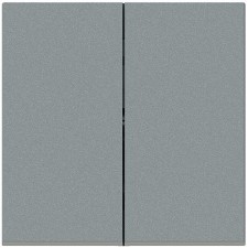 Tecla doble interruptor conmutador Niessen Vega 8811 GN gris niebla