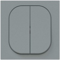 Tecla doble interruptor conmutador Niessen Alter Vega 8811.08 GN gris niebla