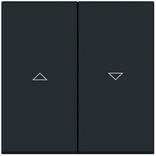 Tapa doble persianas Niessen Vega 8844 NT negro mate