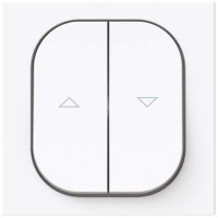 Tecla doble persianas Niessen Alter Vega 8844.08 BL blanco brillo