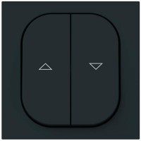 Tapa doble persianas Niessen Alter Vega 8844.08 NT negro mate