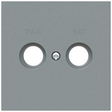 Tapa toma antena Niessen Vega 8850.1 GN gris niebla