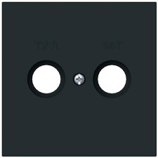 Tapa toma antena Niessen Vega 8850.1 NT negro mate