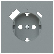 Tapa Schuko USB tipo C  Niessen Vega 8888.4 GN gris niebla