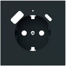 Tapa Schuko USB tipo C Niessen Vega 8888.4 NT negro mate