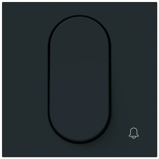 Tecla símbolo timbre Niessen Alter Vega 8804.08 NT negro mate