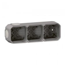 Caja superficie Legrand estanca 069680L 3 elementos gris