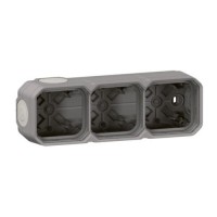 Caja superficie Legrand estanca 069680L 3 elementos gris Caja superficie Legrand estanca 069680L 3 elementos gris