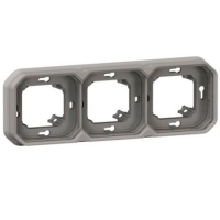 Marco Legrand 069687L Plexo 3 elementos horizontal