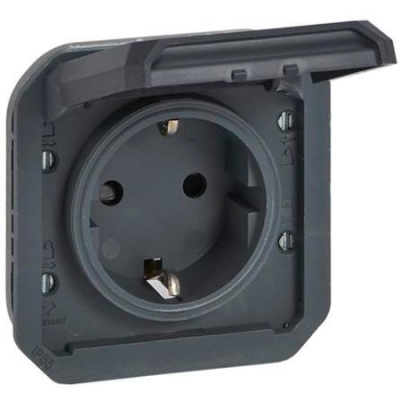 Base enchufe Schuko Legrand Plexo 069839L antracita Base enchufe Schuko Legrand Plexo 069839L antracita