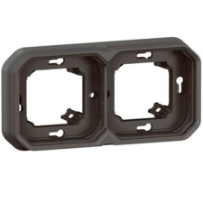 Marco empotrar Legrand Plexo 069607L 2 elementos antracita
