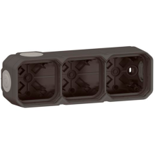 Caja superficie Legrand estanca 069603L 3 elementos antracita
