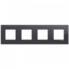 Marco 4 elementos Niessen Zenit S Z2274 TN tacteo negro