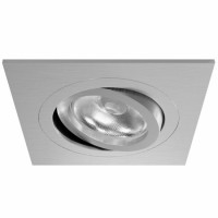 Aro empotrable basculante ZIO 257226C Beneito & Faure  aluminio natural cepillado