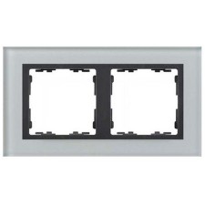 Marco cristal gris 2 elementos Simon Nature 82827-35