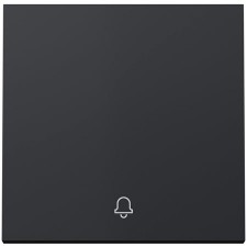 Tecla individual Simon 360 36010017-098 pulsante símbolo campana negro mate