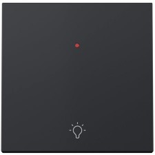 Tecla pulsante Simon 360 36010016-098 símbolo luz negro mate piloto