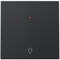 Tecla pulsante Simon 360 36010016-098 símbolo luz negro mate piloto