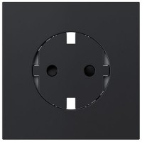 Tapa enchufe Schuko Simon 360 36000435-098 CLEAN negro mate