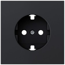 Tapa enchufe Schuko Simon 360 36000041-098 negro mate