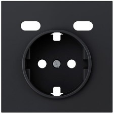Tapa enchufe Schuko USB Simon 360 36000361-098 C+C negro mate