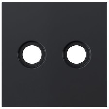 Tapa toma antena Simon 360 36000053-098 TV/SAT negro mate