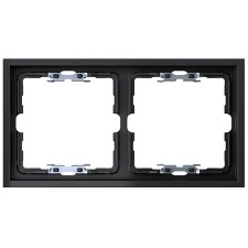 Marco 2 elementos Simon 360 36000620-098 con lineador negro mate