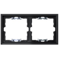 Marco 2 elementos Simon 360 36000620-098 con lineador negro mate