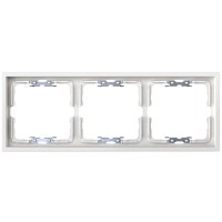 Marco 3 elementos Simon 360 36000630-190 con lineador blanco mate