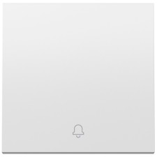 Tecla pulsador Simon 360 36000017-190 símbolo campana blanco mate
