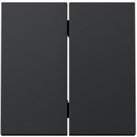 Tecla doble Simon 360 36000026-098 basculante negro mate