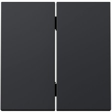 Tecla doble cruzamiento Simon 360 36000126-098 negro mate