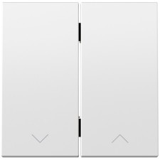 Tecla doble persianas Simon 360 36000029-190 basculante blanco mate