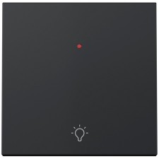 Tecla con piloto Simon 360 36000016-098 símbolo luz negro mate