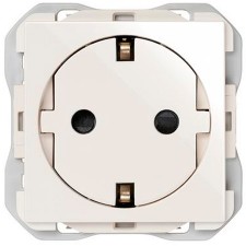Enchufe Schuko Clean Simon 270 20000435-090 blanco brillo