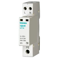 Protector sobretensiones transitorias Toscano 10001751 V2T-30 monofásica