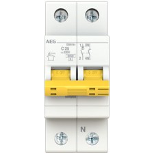 Magnetotérmico AEG 2CDS211167R0254 DG60+ 1P+N 25A C