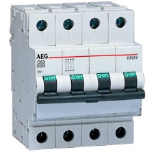 Magnetotérmico AEG 4TQA667467R0000 EP60 4P 10A C