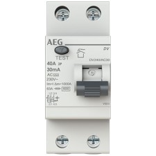 Diferencial AEG 2CSF202072R1400 DV 2P 40A 30MA AC