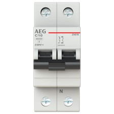 Magnetotérmico AEG 2CDS251186R0104 EH60 1P+N 10A C