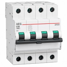 Magnetotérmico AEG 4TQA667621R0000 EP60 4p 50a Curva c