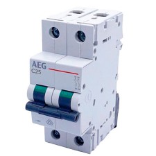 Magnetotérmico AEG 4TQA552830R0000 E90 CURVA-C 25A 2P 2 MÓDULOS