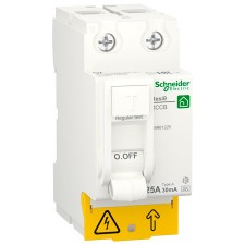 Interruptor diferencial Schneider R9R61225 Resi9 2P 25A 30mA tipo A