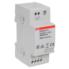 Distribuidor de vídeo exterior ABB Niessen W1323 carril DIN