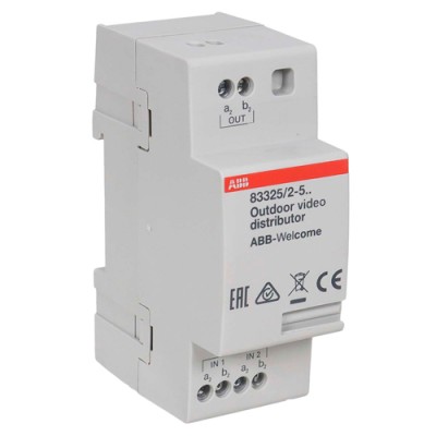 Distribuidor de vídeo exterior ABB Niessen W1323 carril DIN