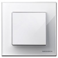 Teclas Niessen sky Cristal blanco