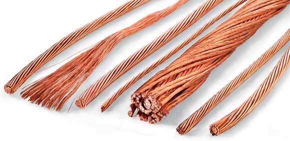 Diferentes tipos de cable de cobre