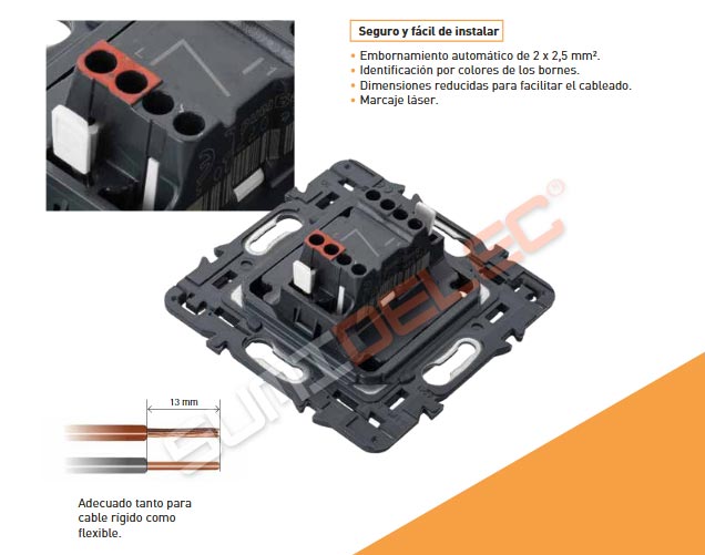 Embornamiento de cables legrand valena next