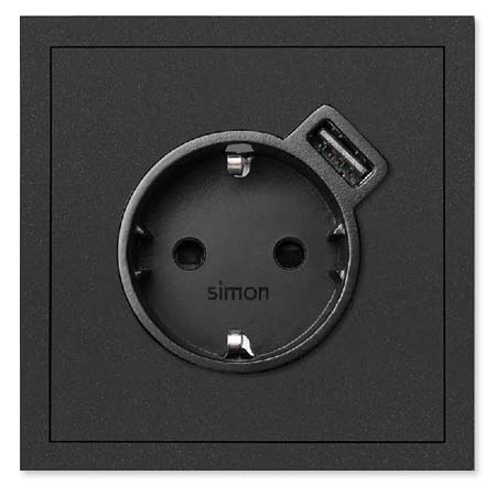 enchufe con cargador simon 100 cargador usb