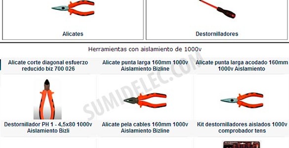 Herramientas aisladas